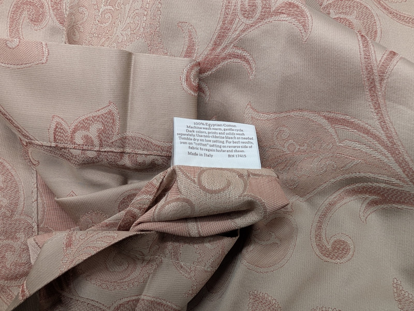 Sferra Bellanca Queen Duvet Set 3PC Floral Egyptian Cotton Jacquard Italy NEW7