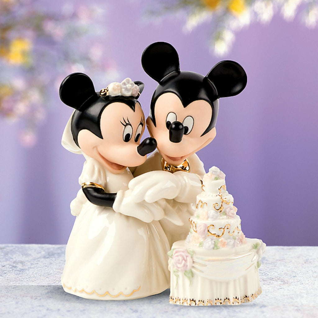 Lenox Disney Minnie's Dream Wedding Cake Topper Figurine Mickey Mouse Bride NEW1