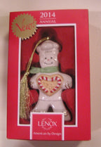 Lenox 2014 Gingerbread Man Ornament Annual Peppermint Love Baker Christmas NEW7