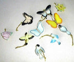 Lenox Spring Easter Mini Tree Ornaments Set 10 Flower Bird Butterfly Retired NEW1