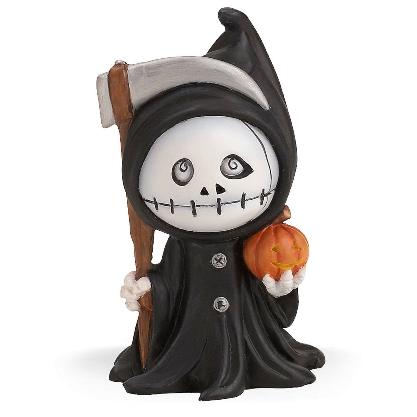 Lenox Halloween The Grim Reaper Lighted Water Globe Figurine Grover Pumpkins NEW2