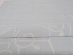 Sferra Graticcio Aquamarine King Duvet Set 3PC Cotton Sateen Jacquard Italy NEW4