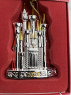 Lenox Disney 2020 Princess Cinderella's Castle Ornament Silver Christmas NEW9