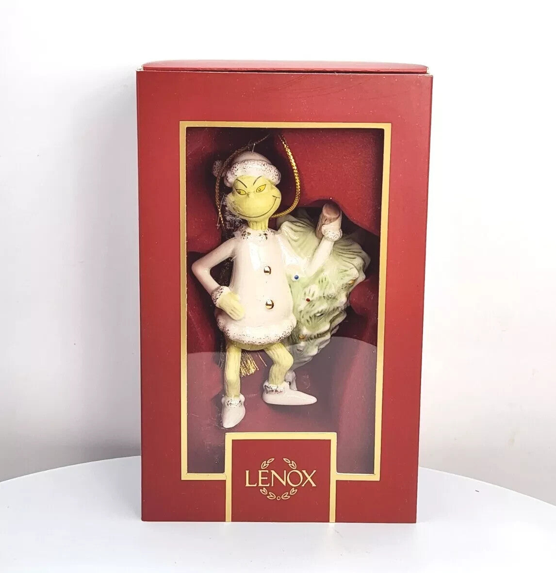 Lenox Grinch Stealing The Christmas Tree Figurine Ornament Dr Seuss 2024 NEW3