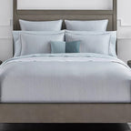 Sferra Modelli Aquamarine King Duvet Set 3PC Cotton Jacquard Reverses Italy NEW0