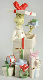Lenox Grinch Gets The Gifts Figurine Dr. Seuss Toys Who Stole Christmas RARE NEW1