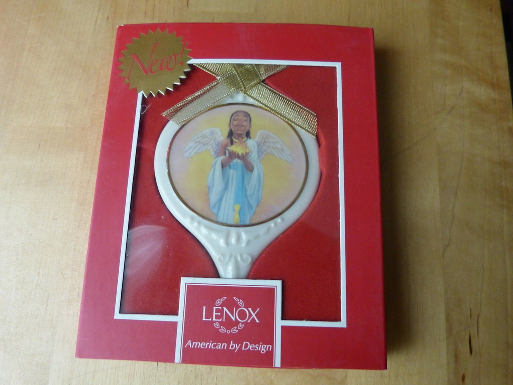 Thomas Blackshear Angel Of Hope Ornament Ebony Visions Lenox Christmas LE NEW2