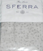 Sferra Catella Grey Euro Sham Pair Squares Cotton Sateen Jacquard Italy NEW13