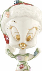 Lenox Tweety Bird Tangled In Lights Figurine Looney Tunes Christmas 5" COA  NEW4