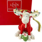 Lenox 2017 Bedtime Moose Ornament Figurine Annual Marcel Pajamas Christmas NEW11
