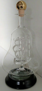 Lenox USS Constitution Navy Ship In Glass Decanter Old Ironsides Mayflower NEW8