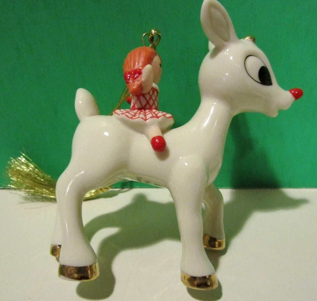 Lenox 2016 Rudolph & Doll Figurine Ornament Annual Nosed Reindeer Christmas NEW7
