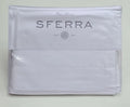 Sferra Matteo White King Sheet Set 4PC 100% Cotton Sateen Hemstitch Italy NEW0