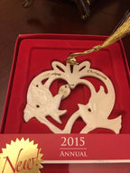 Lenox 2015 Our First Christmas Ornament Wedding  Anniversary Love Doves 1st NEW7