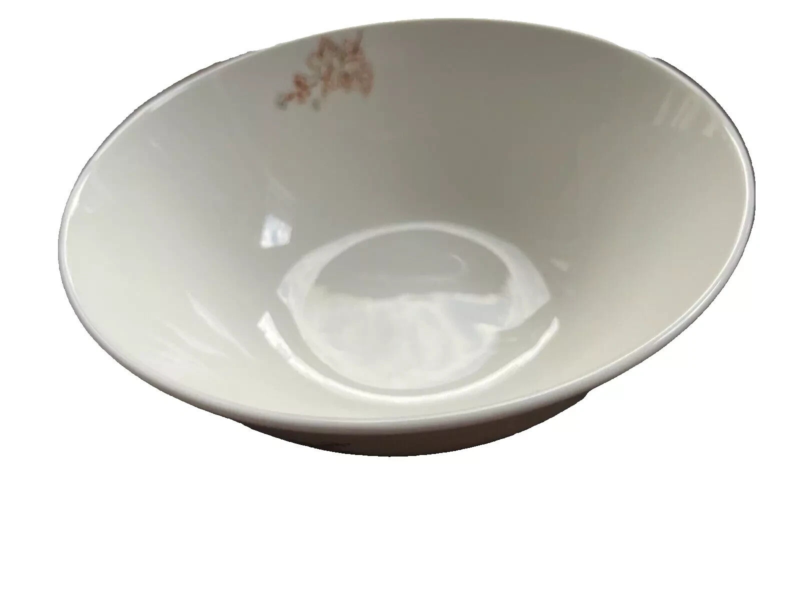 Lenox Chirp White Large Serving Bowl Round Floral Blossoming Branch 9.5" USA NEW1