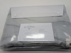 Sferra Tovino King Silver Blue Duvet Waves 100% Cotton Sateen Jacquard Italy NEW12