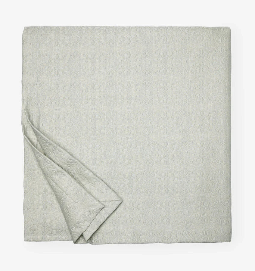 Sferra Veroli Ice Standard Sham Textured Tile Motif Cotton Matelassé Italy NEW6