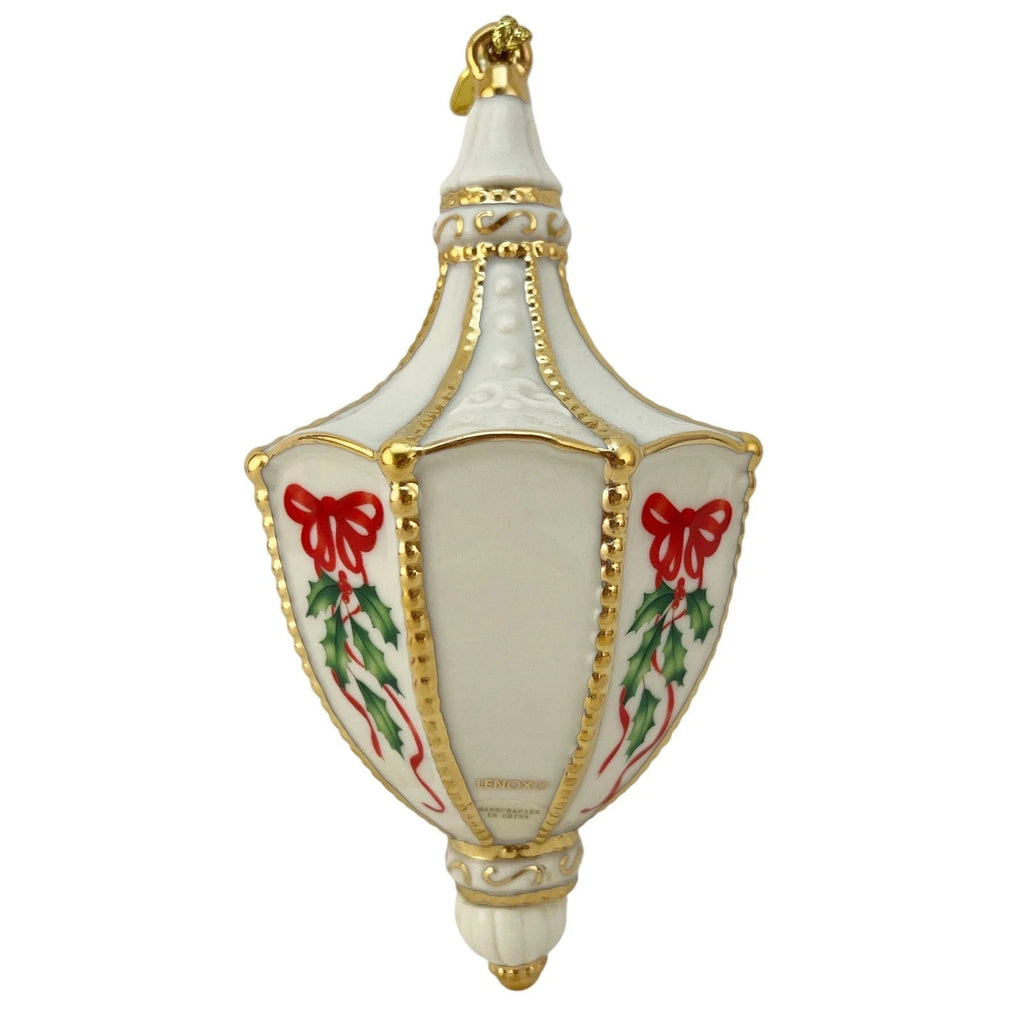 Lenox 2015 Annual Holiday Orb Ornament Holly Berries Gold Accents Christmas NEW1