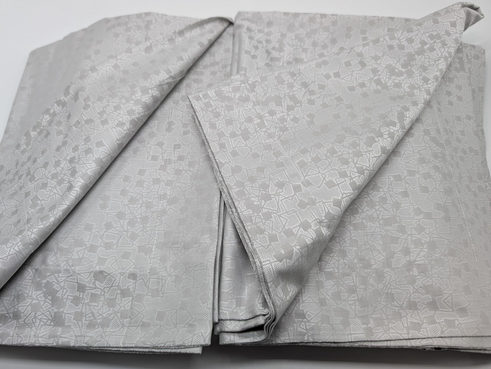 Sferra Catella Grey Euro Sham Squares Cotton Sateen Jacquard Soft Italy NEW10