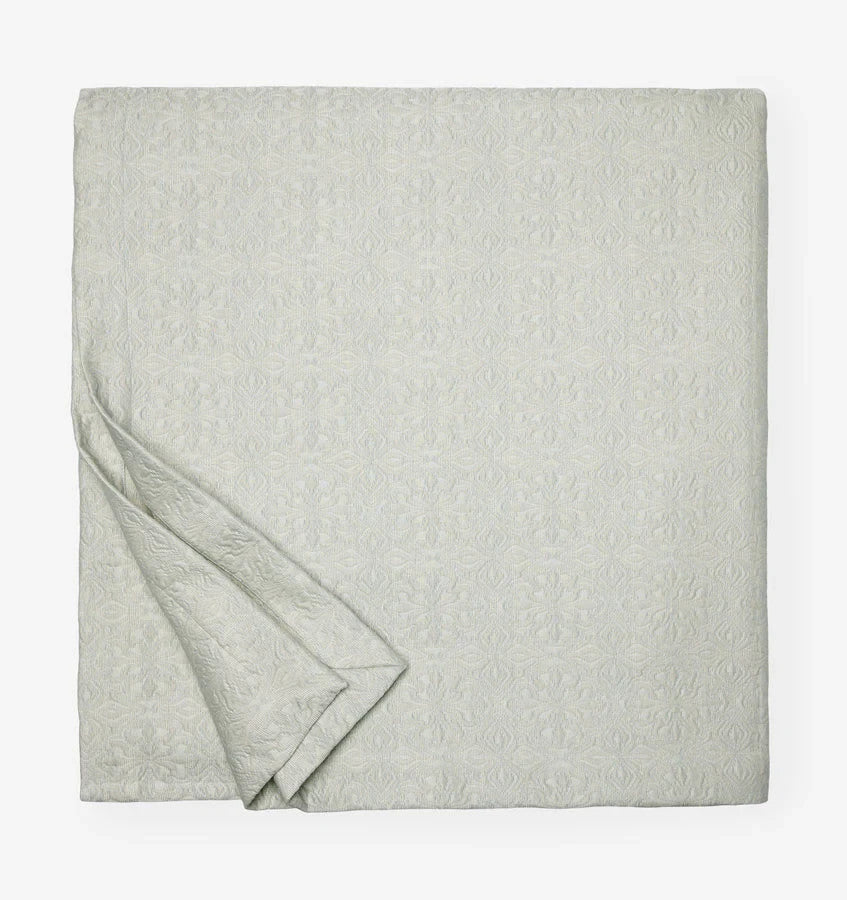 Sferra Veroli Ice Boudoir Sham Textured Tile Motif Cotton Matelassé Italy NEW8