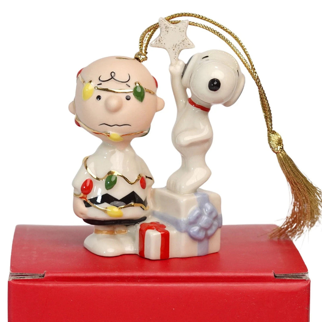 Lenox 2025 Peanuts You're A Christmas Tree Charlie Brown Snoopy Ornament Dog NEW9