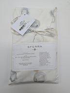 Sferra Punti Platinum Standard Sham Grey Taupe Dots Cotton Percale  Italy NEW9