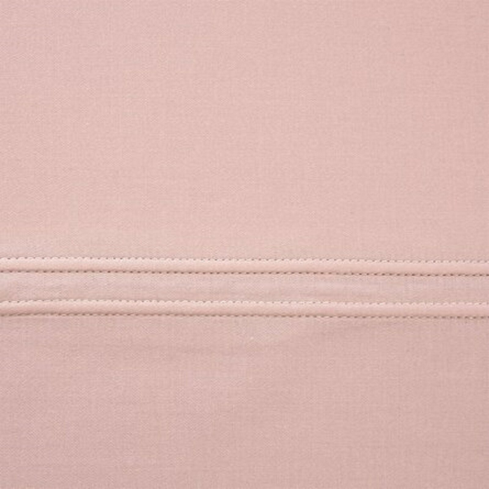 Yves Delorme Triomphe Pink King Shams Pair Blush Saddle Stitch Cotton Sateen NEW5