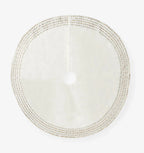 Sferra Lucido Ivory Velvet Christmas Tree Skirt Gold Diamond Embroidery 60" NEW2