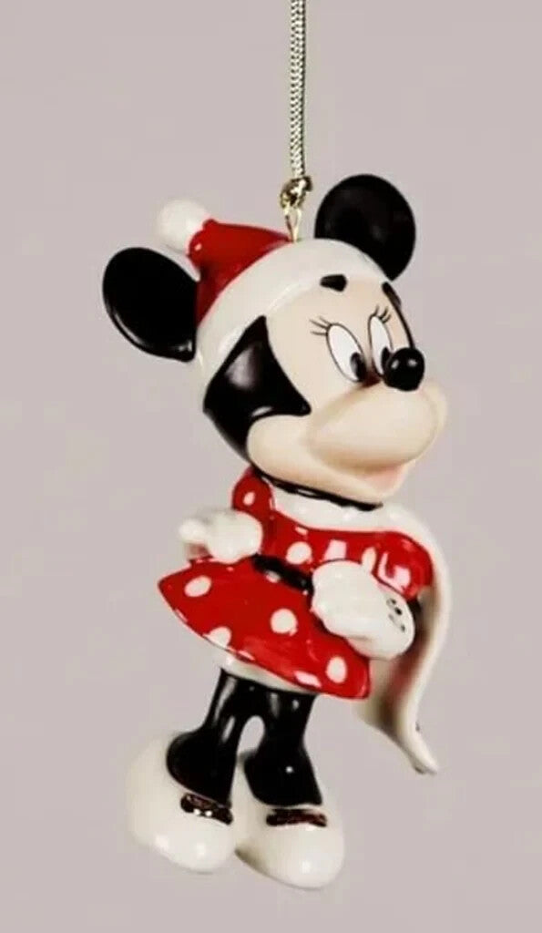 Lenox Disney Mickey & Minnie Winter Fun Figurine Ornament No Date Christmas NEW3