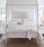 Sferra Prato Euro Continental Shams 2 Pink Yellow Carnation Cotton Percale Print8