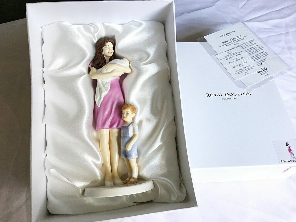 Royal Doulton Princess Kate Charlotte George Figurines Family HN5795 NEW IN BOX2