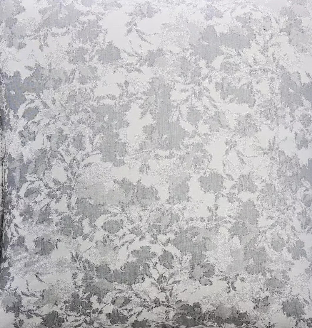 Sferra Chiara Slate Euro Sham Lush Floral 100% Cotton Sateen Jacquard Italy NEW4