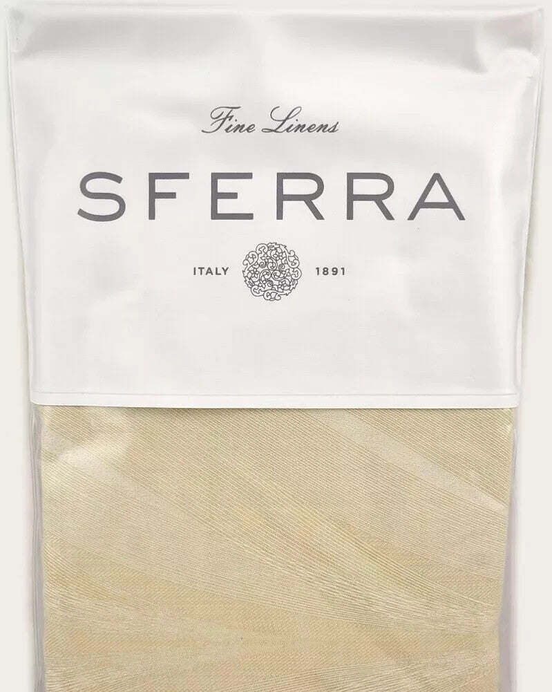 Sferra Piuma Stone Euro Continental Sham 100% Cotton Sateen Jacquard Italy NEW5