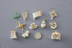 Lenox Saint Patrick's Day Miniature Tree Ornaments Set 12 Luck Of The Irish NEW2