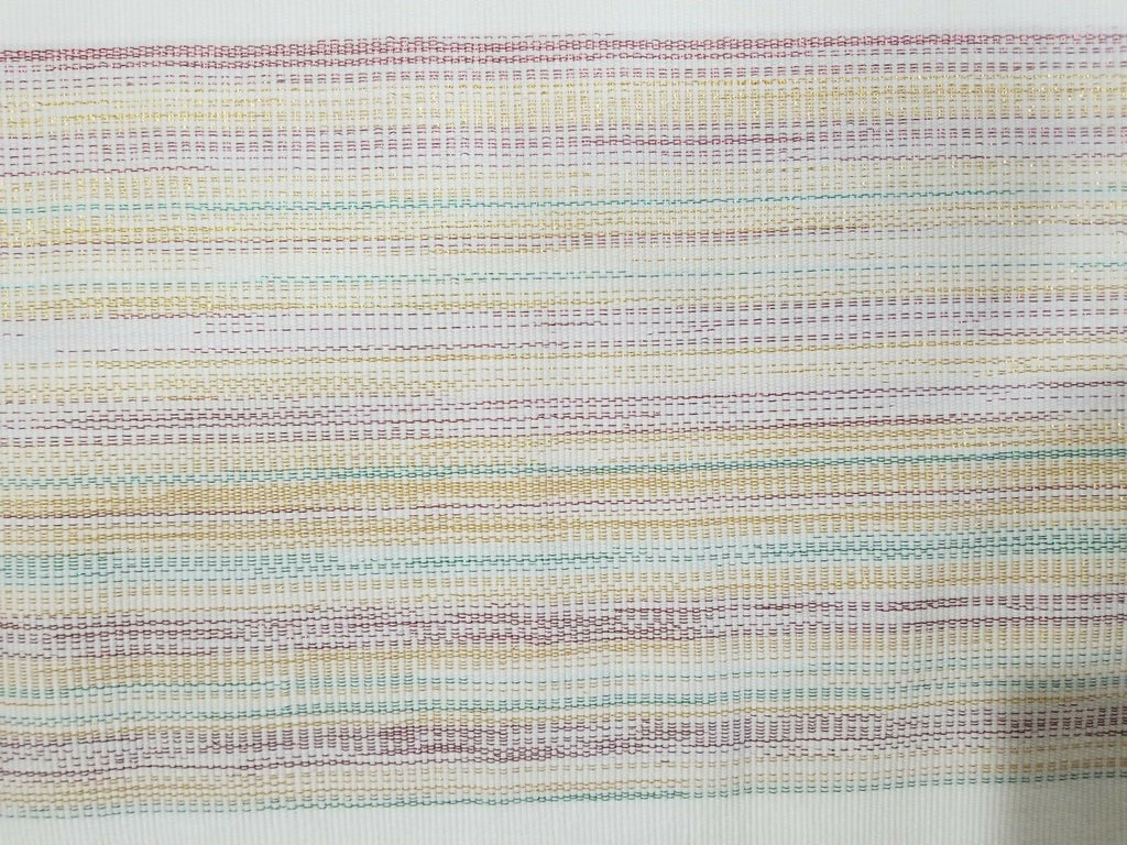 Lenox Holiday Table Runner Nouveau Metallic Multi Color Stripe Christmas 70" NEW4