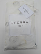Sferra Punti Platinum Standard Sham Grey Taupe Dots Cotton Percale  Italy NEW11