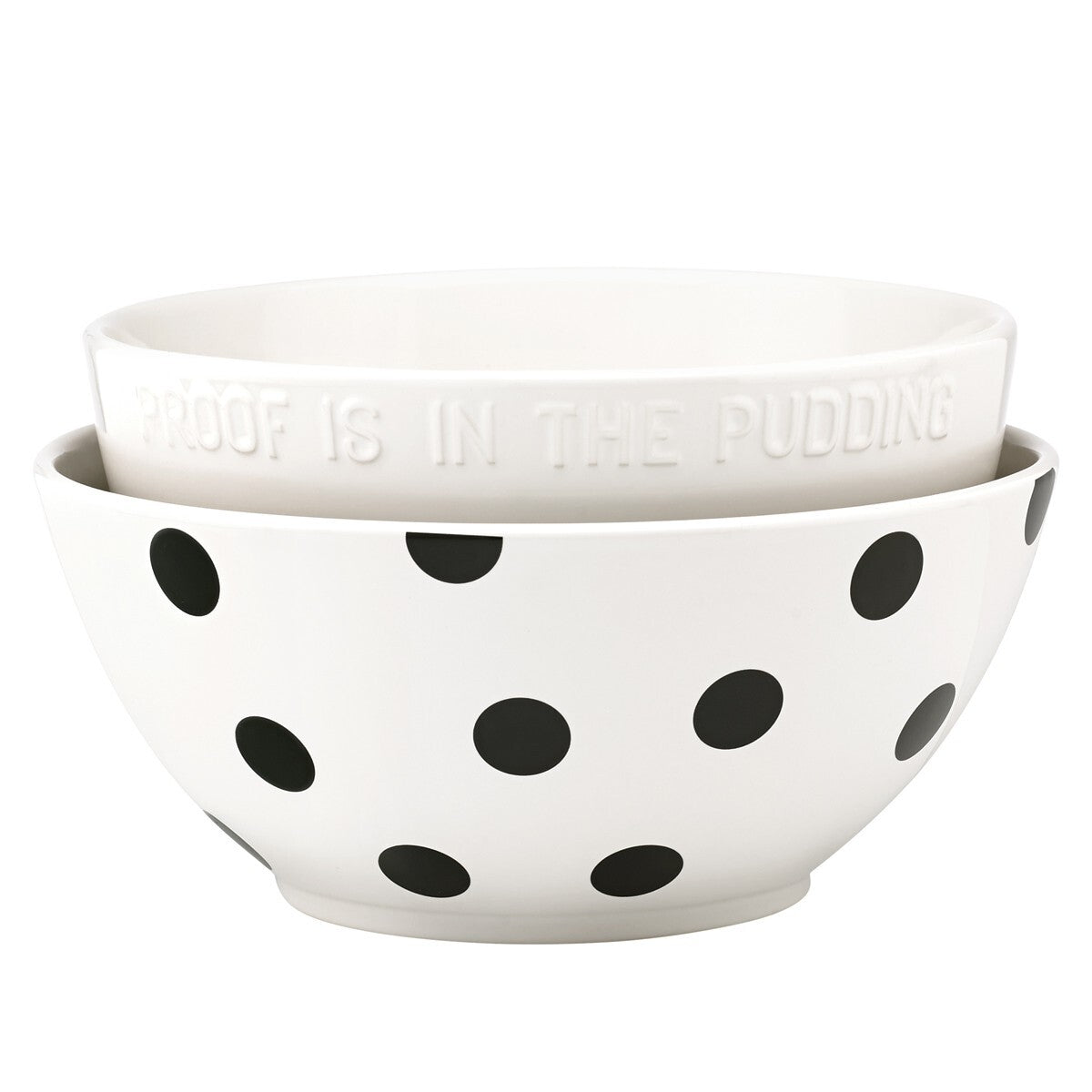 Kate Spade NY Large Mixing Bowl Set 2PC  All In Good Taste Deco Dot Lenox NEW1
