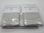 Sferra Catella Queen Duvet Euro Set 3PC Lunar Cotton Sateen Jacquard Italy NEW0