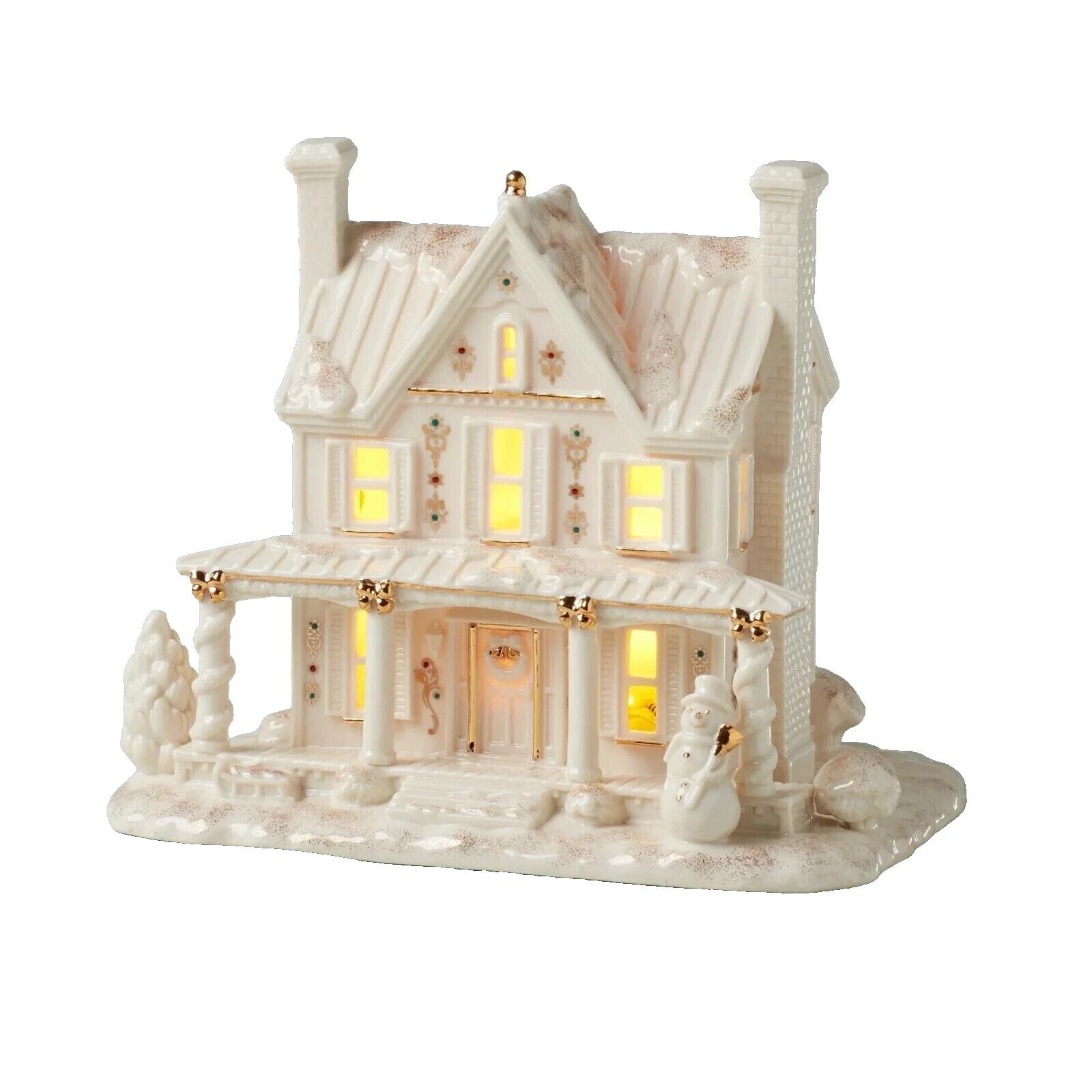 Lenox  Mistletoe Park Lighted Farmhouse Figurine Village Treasures Christmas NEW1