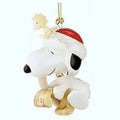 Lenox Peanuts Snoopy's List For Santa Figurine Ornament Woodstock Christmas NEW0