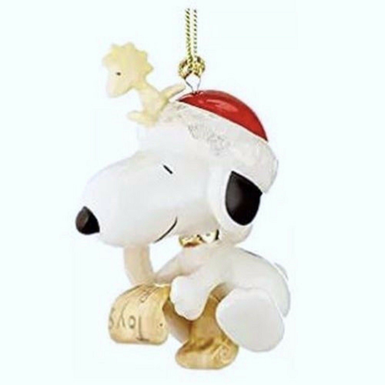 Lenox Peanuts Snoopy's List For Santa Figurine Ornament Woodstock Christmas NEW0