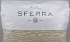 Sferra Ondate Dark Khaki King Blanket Cover Two Toned Textured Cotton Italy NEW0