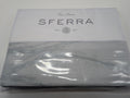 Sferra Tovino King Silver Blue Duvet Waves 100% Cotton Sateen Jacquard Italy NEW0
