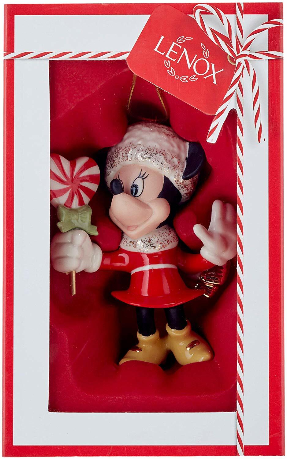 Lenox Disney Sweetheart Minnie Ornament Figurine Lollipop Christmas 2018 NEW1