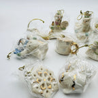 Lenox Snow Pals Snowman Miniature Tree Ornaments Set 12 PC Winter Skis Sled NEW5