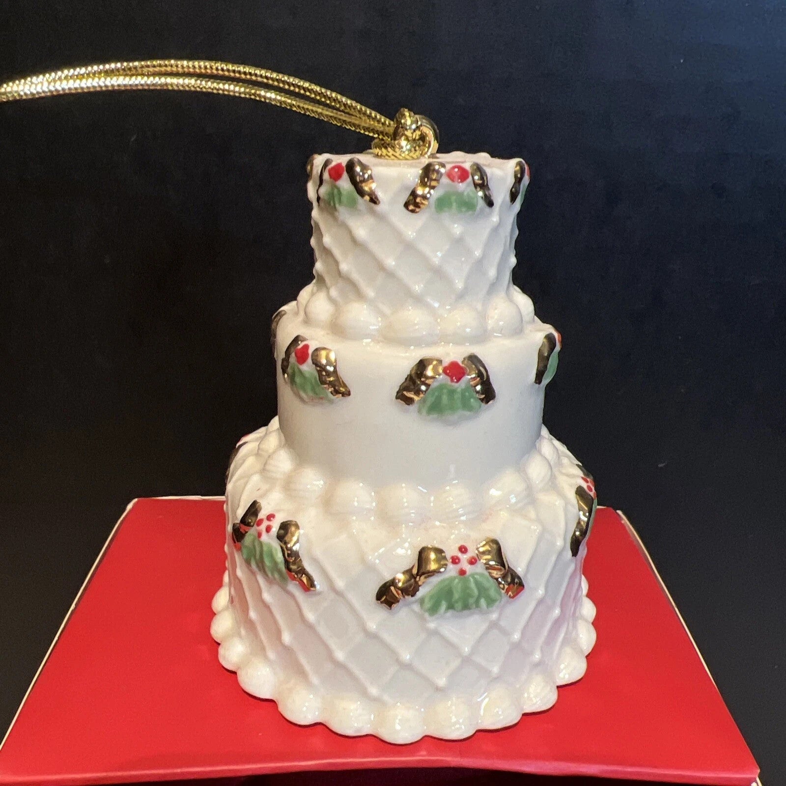 Lenox 2016 Wedding Cake Ornament Our 1st First Christmas Together Gift NEW7