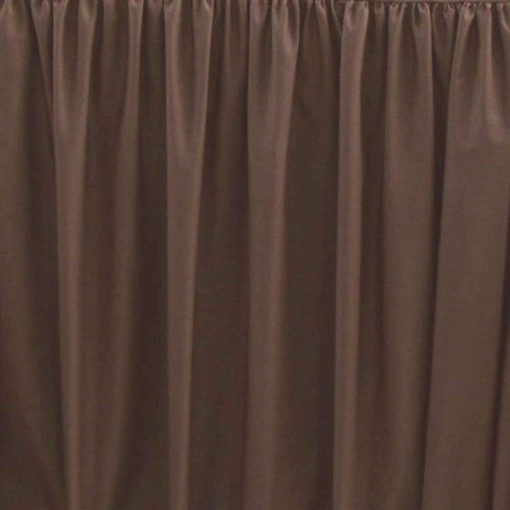 Sferra Celeste Brown Queen Bed Skirt Chestnut Gathered Egyptian Cotton Italy NEW3