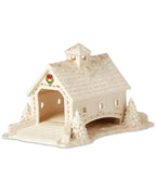 Lenox Mistletoe Park Covered Bridge Figurine Village Treasures Christmas NEW0