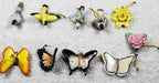Lenox Spring Easter Mini Tree Ornaments Set 10 Flower Bird Butterfly Retired NEW0