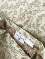 Sferra Emerson Euro Sham Champagne Floral Egyptian Cotton Sateen 700TC Italy NEW3